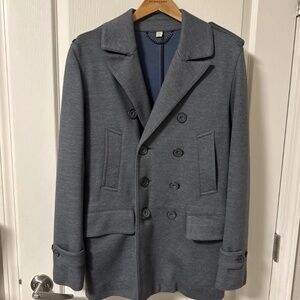 Beautiful Grey Burberry London Double Breasted Coat Size IT 50 / US Medium